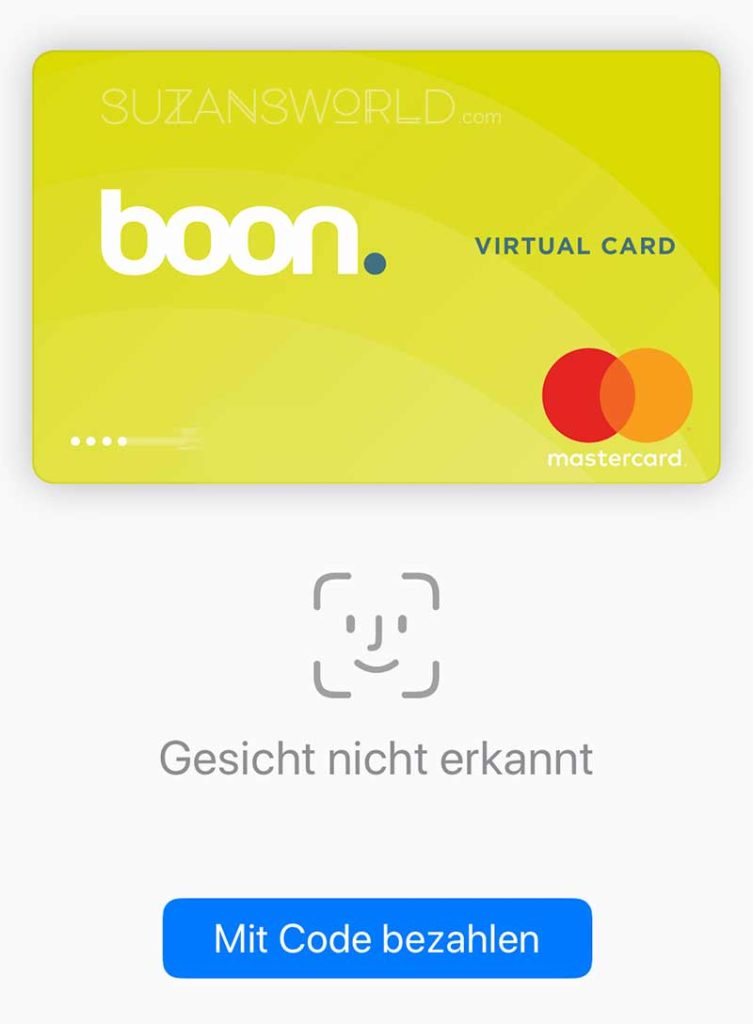 Sceenshot of failed recognition of my face while using Apple Pay.